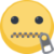 Facebook Zipper-Mouth Face emoji