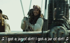 Image result for jack sparrow jar of dirt gif