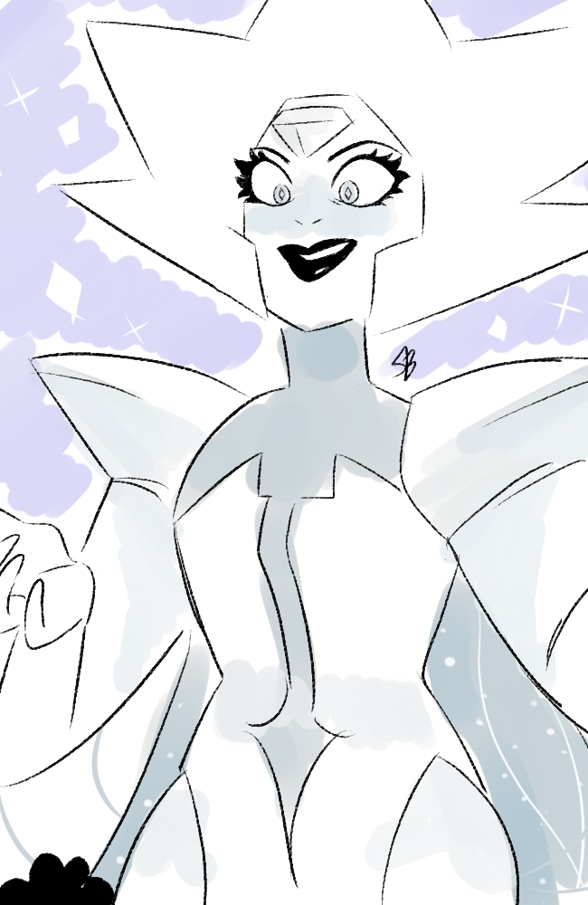I drew this as soon as she premiered but I wanted to wait cause its a huge spoileR on a side note. i want her to slay me. slay. me.  Steven Universe (c) Rebecca Sugar