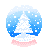 Blue Snow Globe