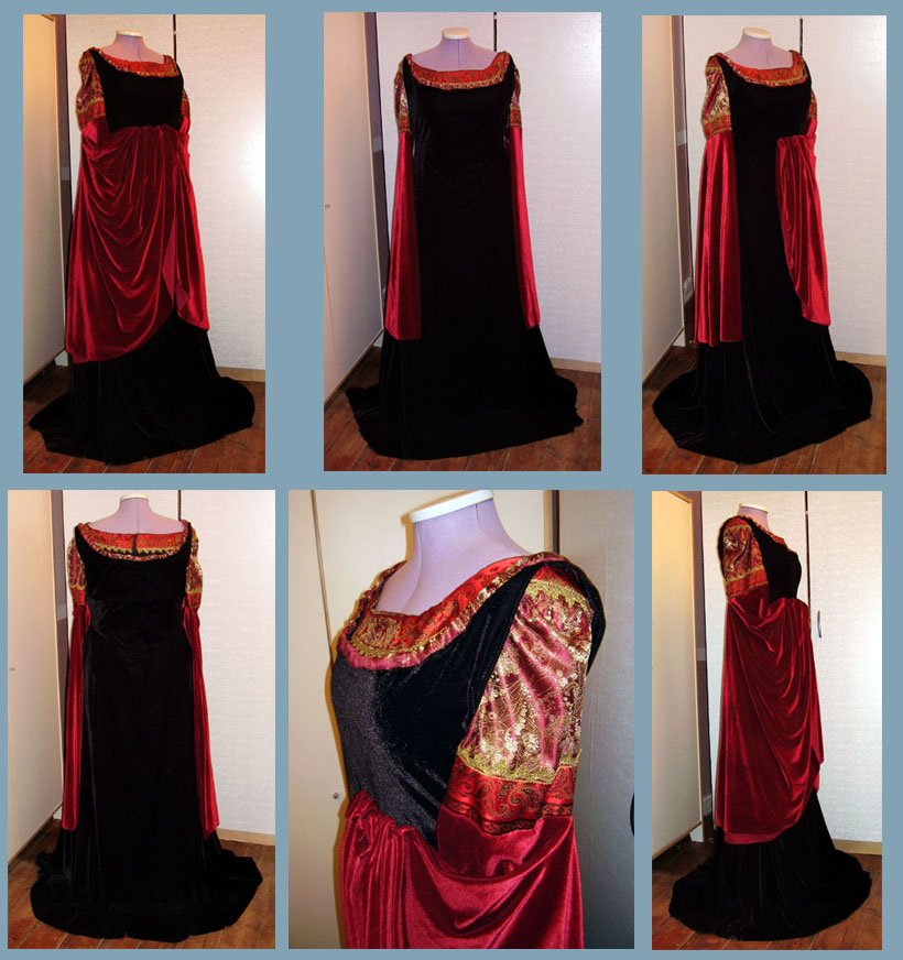 Arwen Blood red gown by Gewandfantasien on DeviantArt