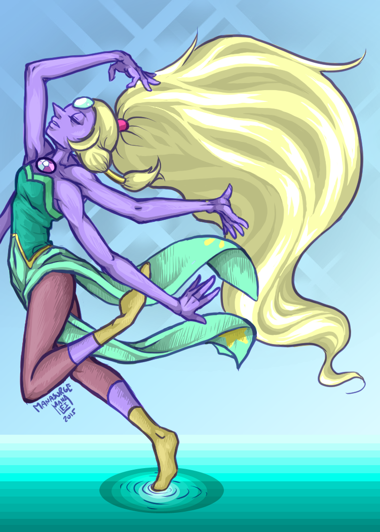 Finished Opal for the 100 follower thank you for Tumblr! This went a little out of hand, but I decided to be lazy and leave the other lineart and just do simple cell-shade colouring. Different comp...
