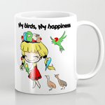 My birds my happiness mug