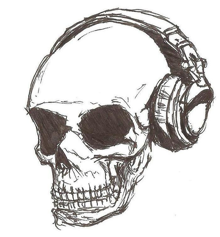 Skull and The Music by kimsukcham on DeviantArt