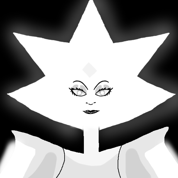 Fan-art of the official white diamond look which was shown in the Steven Universe Comic Con Panel as it aired the episode "Legs from here to Homeworld" Honestly I love her design! ^w^