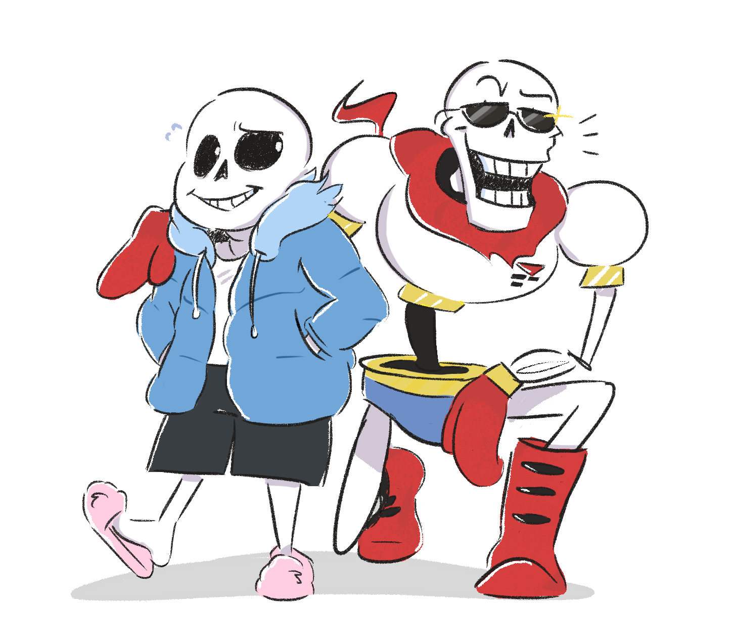 Papyrus And Sans By Beezii11 On Deviantart