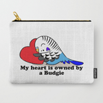 My Heart Belongs To A Blue Budgie Carry-All Pouch