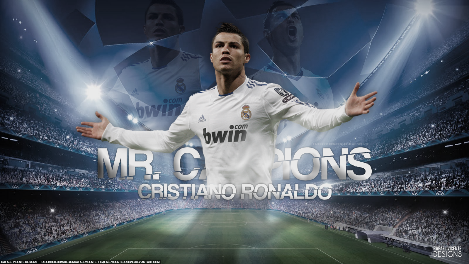Mr.Champions Cristiano Ronaldo wallpaper by RafaelVicenteDesigns on DeviantArt