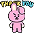 BT21 - COOKY THANK YOU emoticon bunny - bt21 cooky