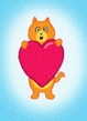 Pixel Heart Kitty icon by katamariluv