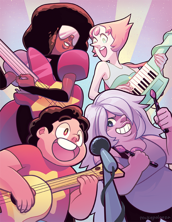 Are you guys watching Steven Universe because it's super pretty and good!! I adore this show! I'm turning this into a print to sell at FLUKE! It's a small comic con in Athens, Georgia if anyone hap...