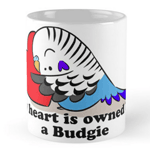 My Heart Belongs To A Blue Budgie Mug