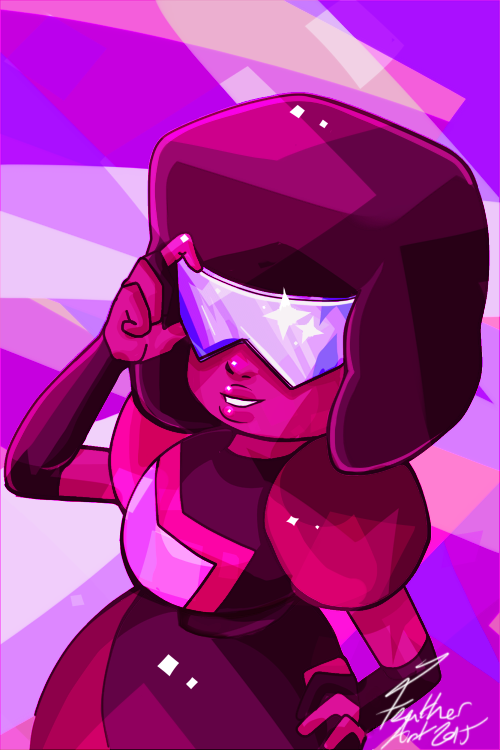 Garnet I think might be my favourite. I can't wait for Stevenbomb II, we're going to wait until Saturday and binge watch it on my brother's projector. I went mad with the hard brush and overlay goi...