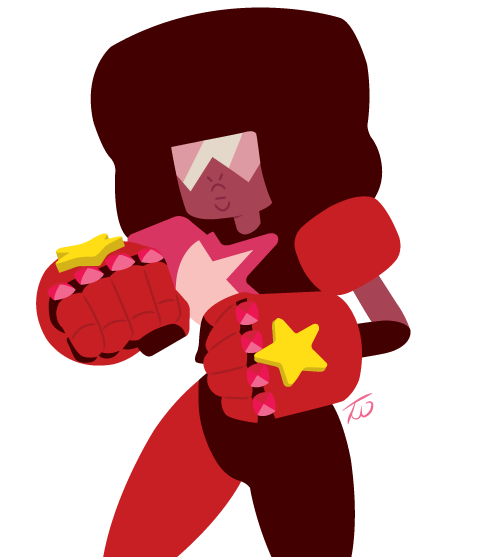 This one wasn't as complicated as Amethyst, but look at the Garnet. Probably should've drawn some more leg. Garnet's my faaaaaavorite. Copyrights Sugary Rebecca tumblr: officerunprepared.tumblr.com...