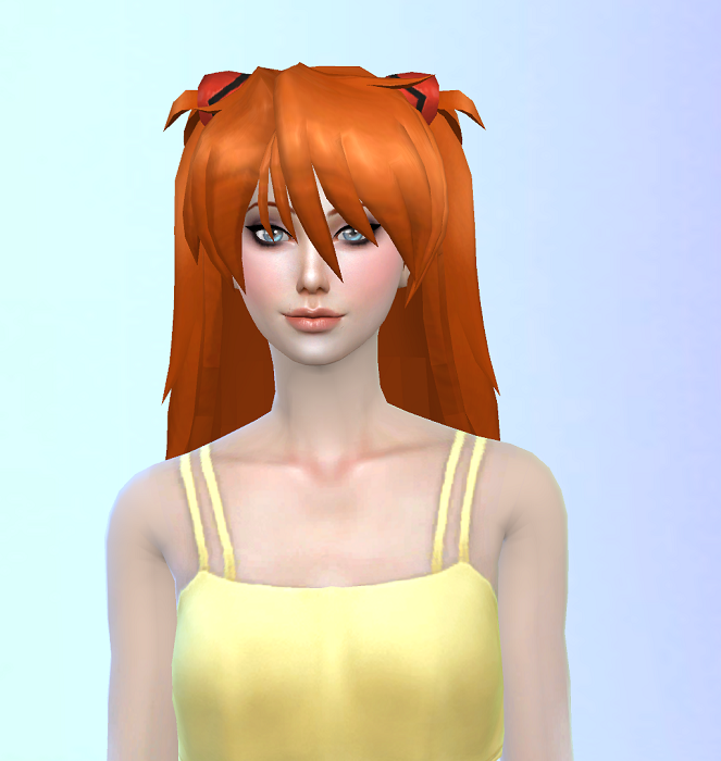 Yandere Simulator To The Sims 4 Asukas Hair By We1rdusername On