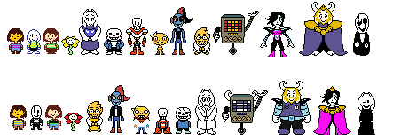 Shuffletale sprites (plus comparations) by Laura10211 on DeviantArt