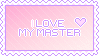 I Love My Master Stamp by Baked-Bunny