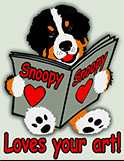Snoopy loves your art 120px by WhoopySnoopy