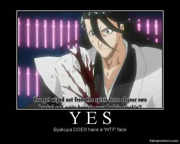 Byakuya's WTF Face by toraseishou on DeviantArt