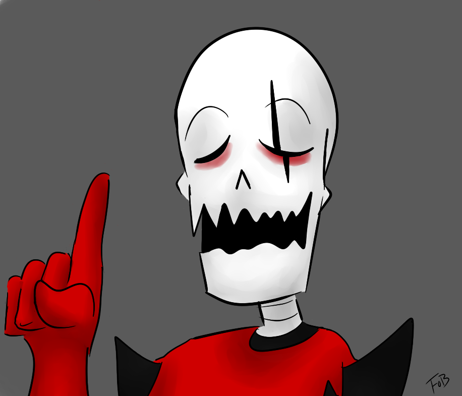 Underfell Papyrus Colored by morbrid on DeviantArt