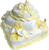 Yellow and white cake 50px