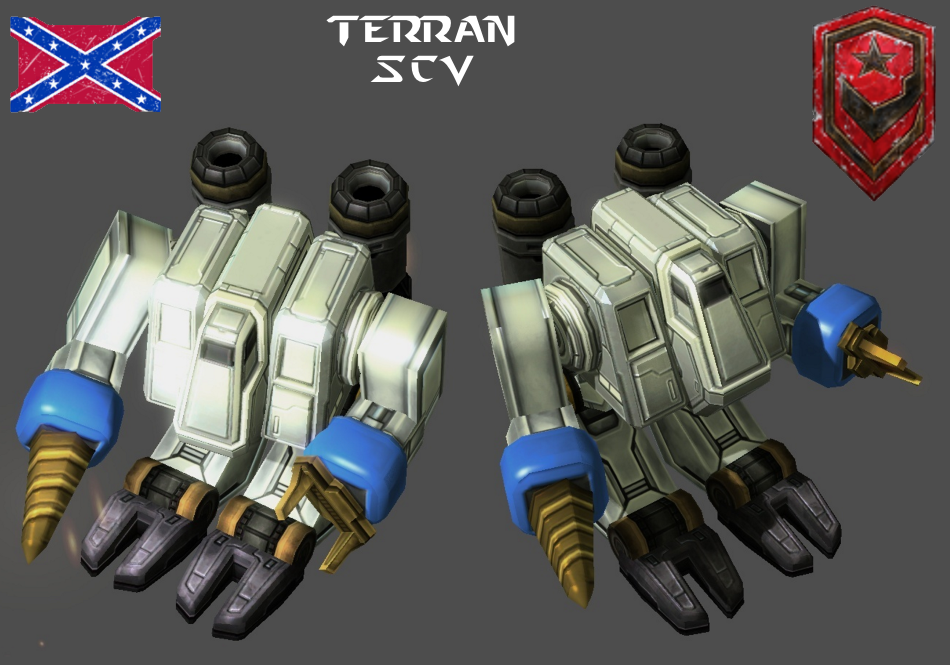 StarCraft 1 - Terran SCV by HammerTheTank