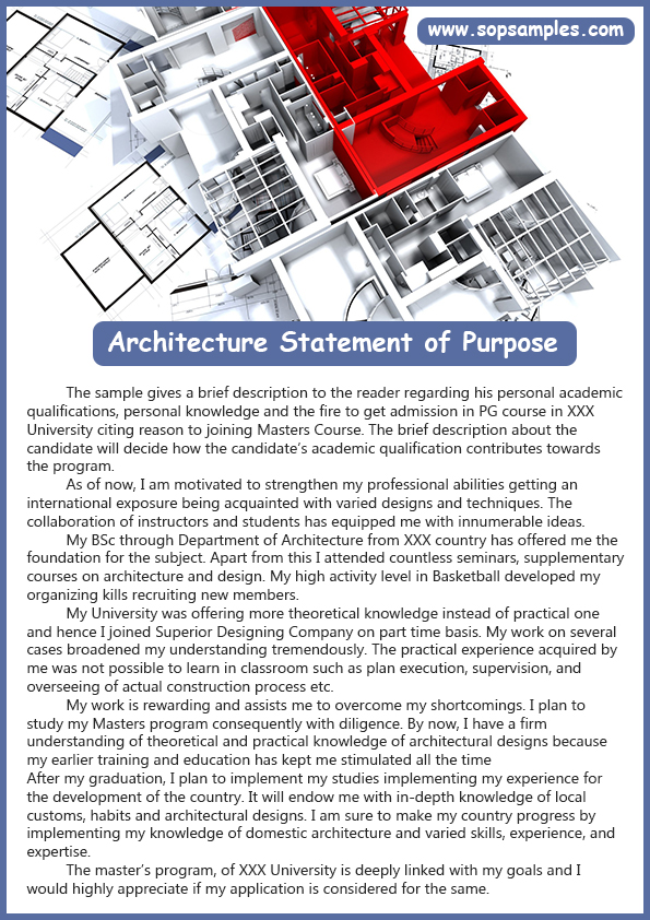 Architecture statement of purpose sample by sop-samples on DeviantArt