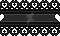 Pixel Lace Divider v1 - Black
