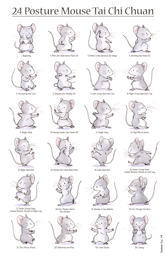 24 Posture Mouse Tai Chi Chuan by Quezzie