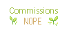Free Status Button: Commission Nope by koffeelam