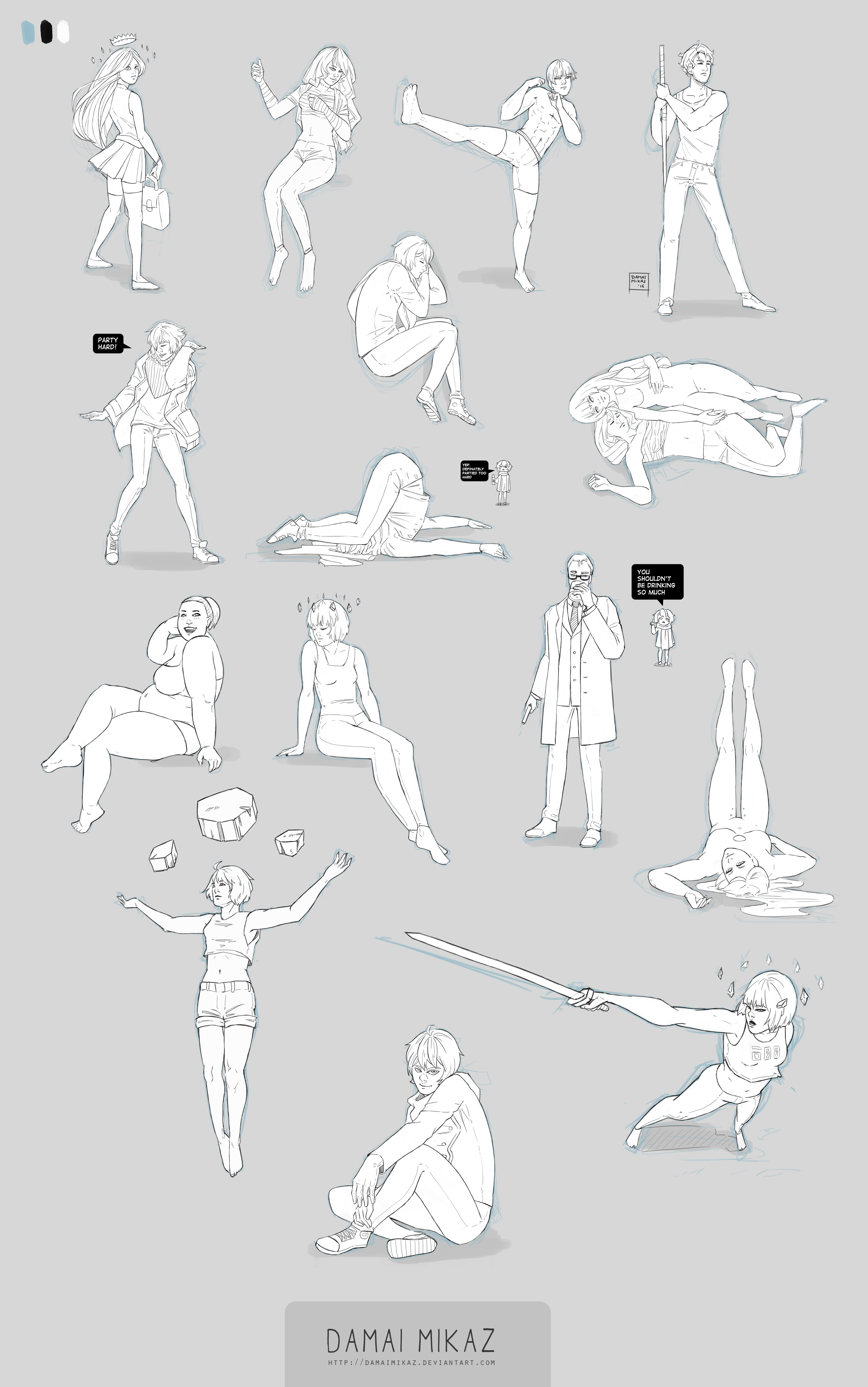 Lying Down Pose References