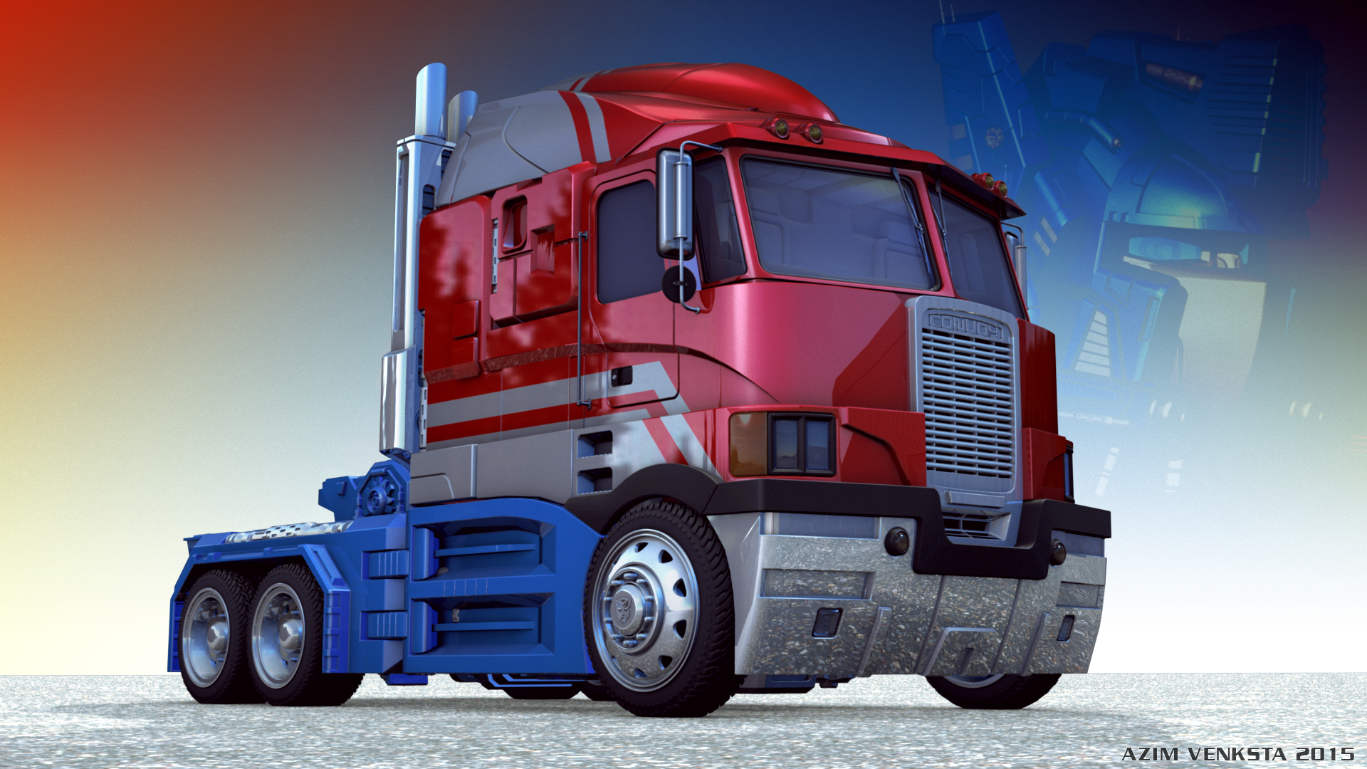 Realistic Classics Optimus Prime - Truck Mode by Venksta on DeviantArt