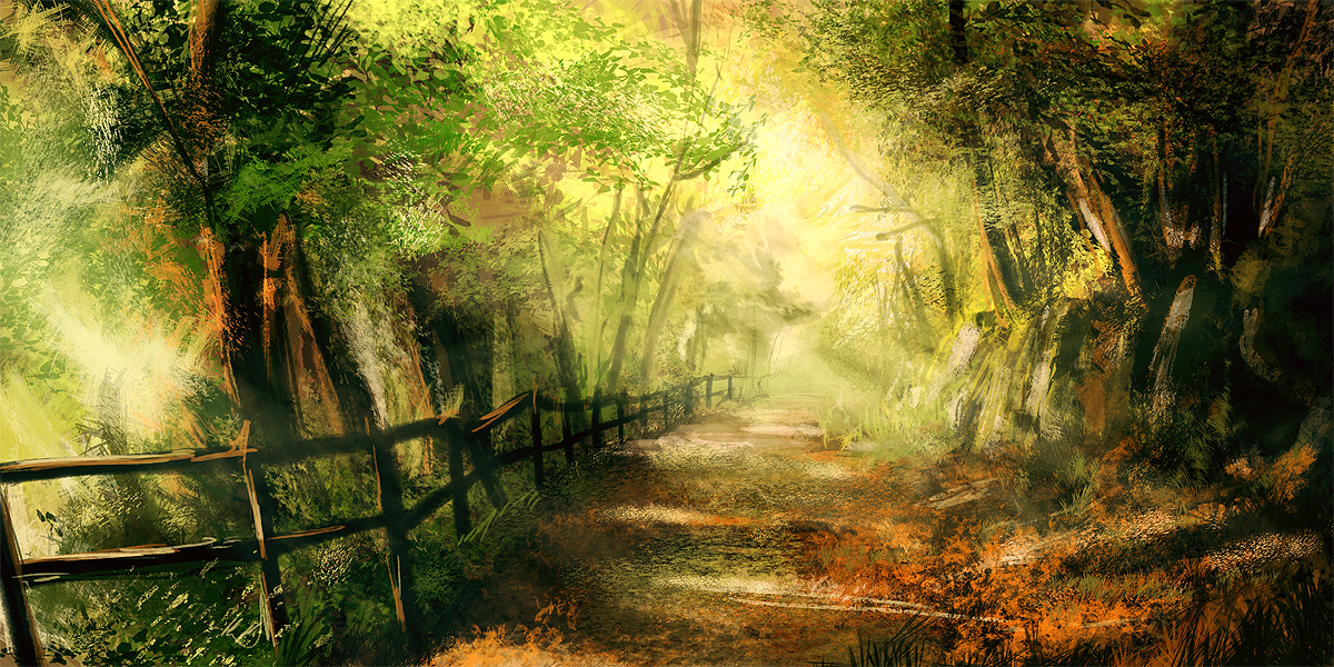 Forest path by WesleyChen on DeviantArt