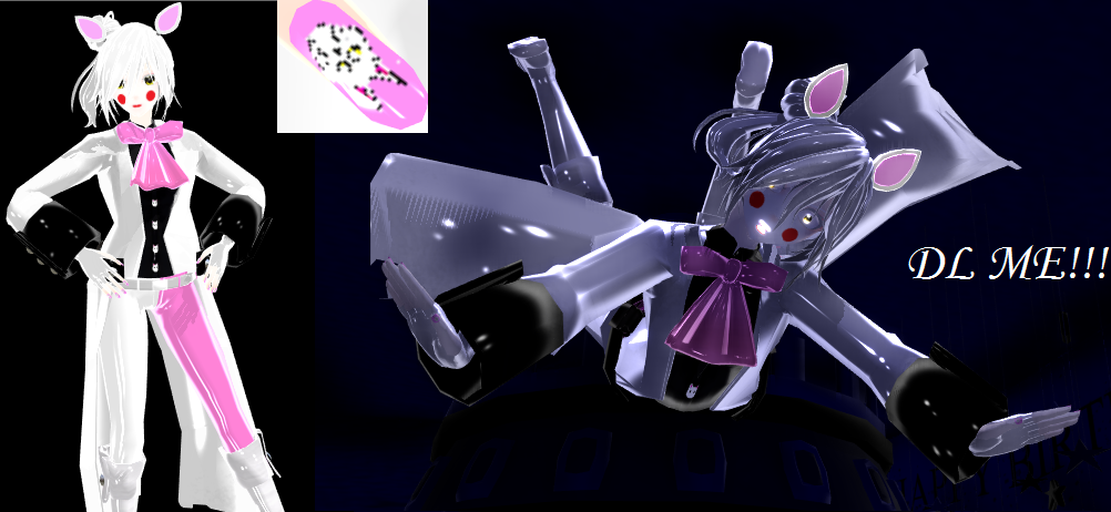 Female Toy Foxy (Mangle) MMD Model Download-UPDATE by 