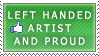 Left Handed Artist stamp by dubsteps