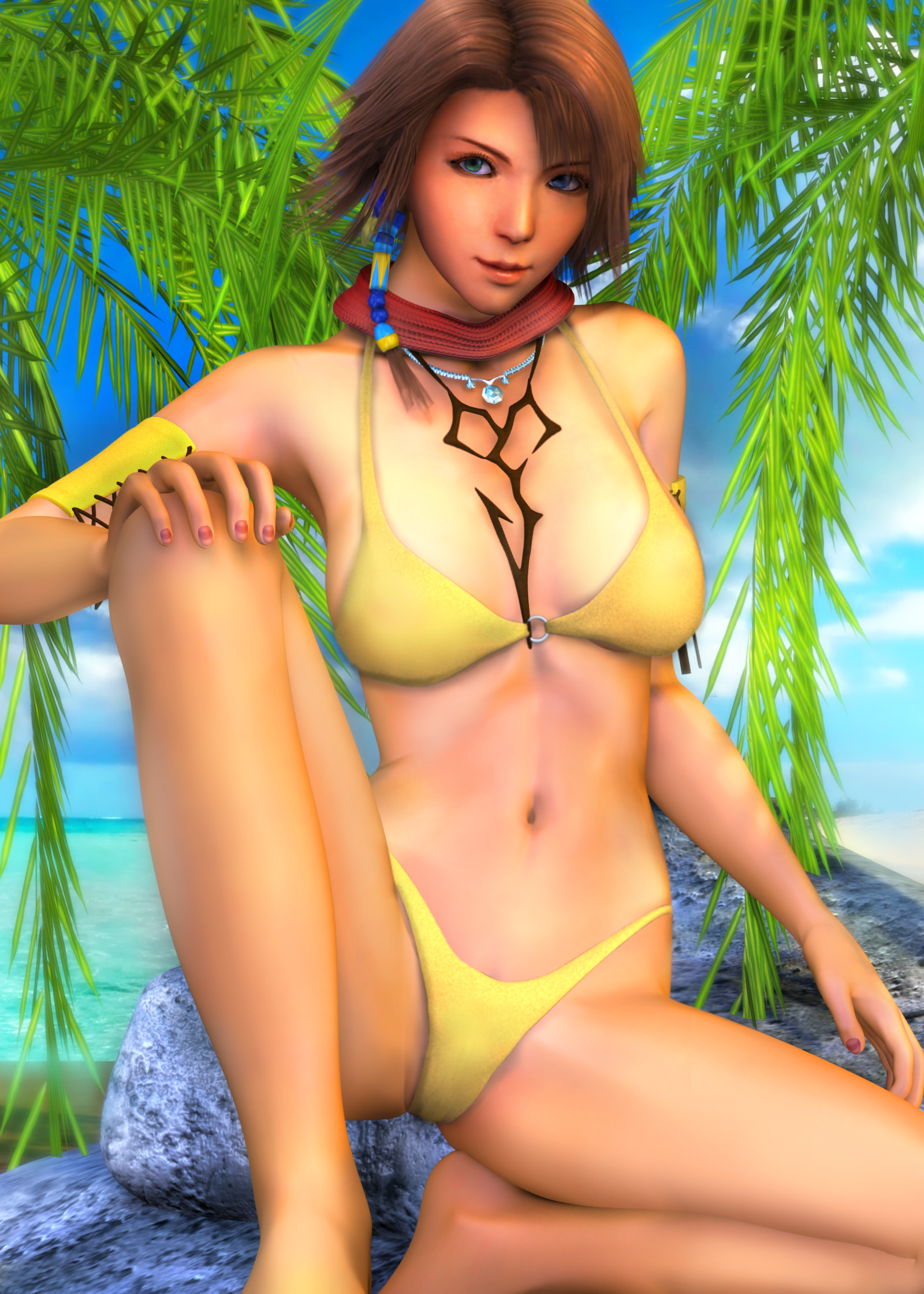Yuna Commission By 3dbabes On Deviantart