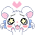 Hamtaro Mouse Emoji 02  Kawaii   V1  By Jerikuto-d by Sumire9