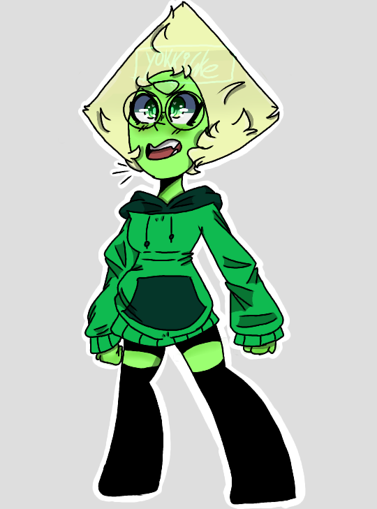 Character- Peridot Show- Steven Universe Time Took to Draw- 1 hour and 13 minutes