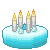 Gradient Cake with candles 50x50 icon by RiverKpocc