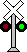 Railroad Crossing Signal Emoticon Red-Green