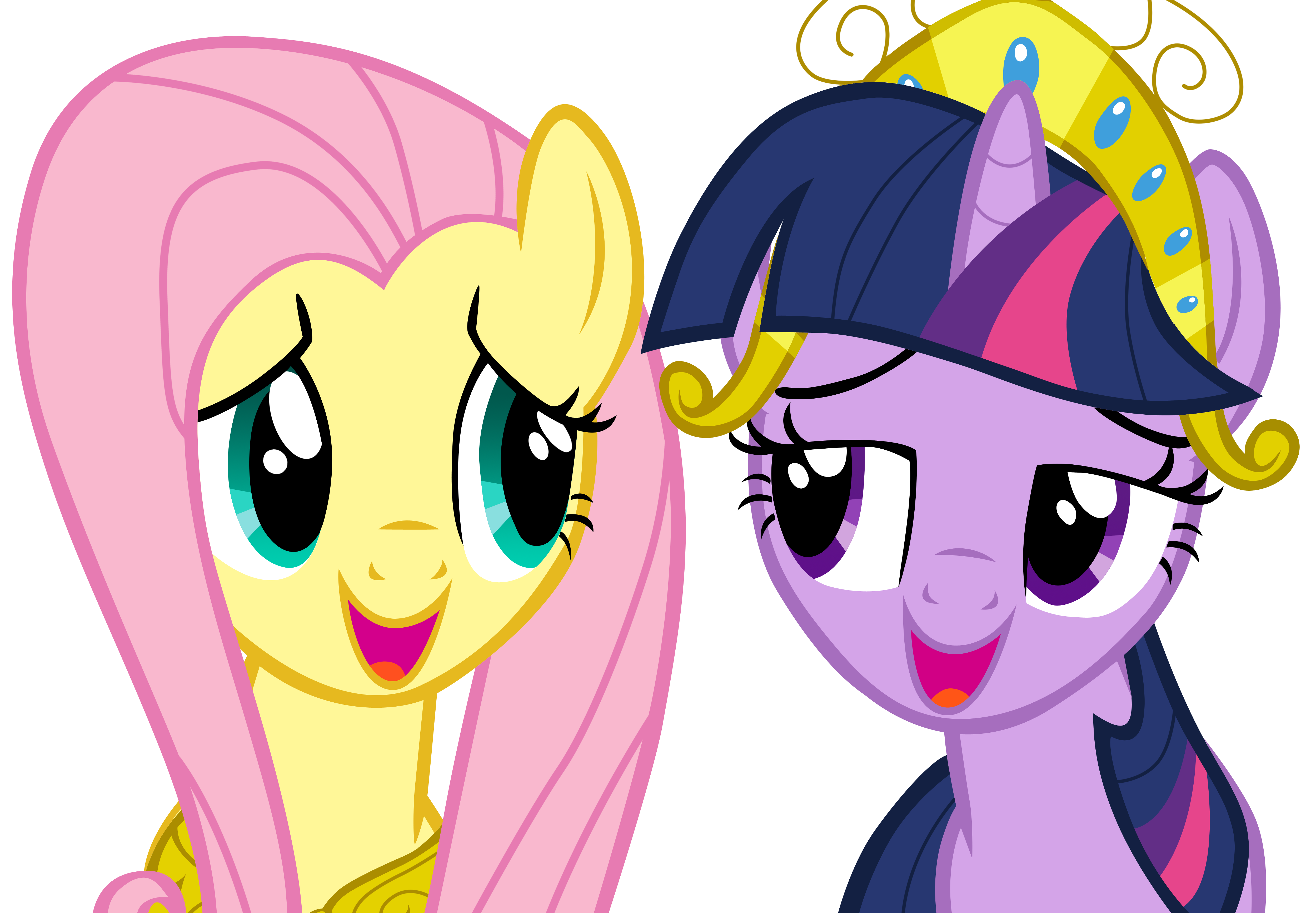 Fluttershy and Twilight Sparkle by CloudyGlow on DeviantArt