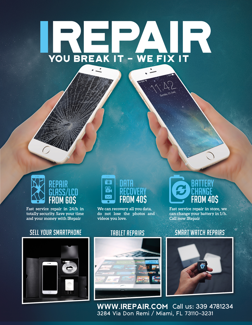 Smartphone Repair 8 Flyer/Poster by Giunina on DeviantArt