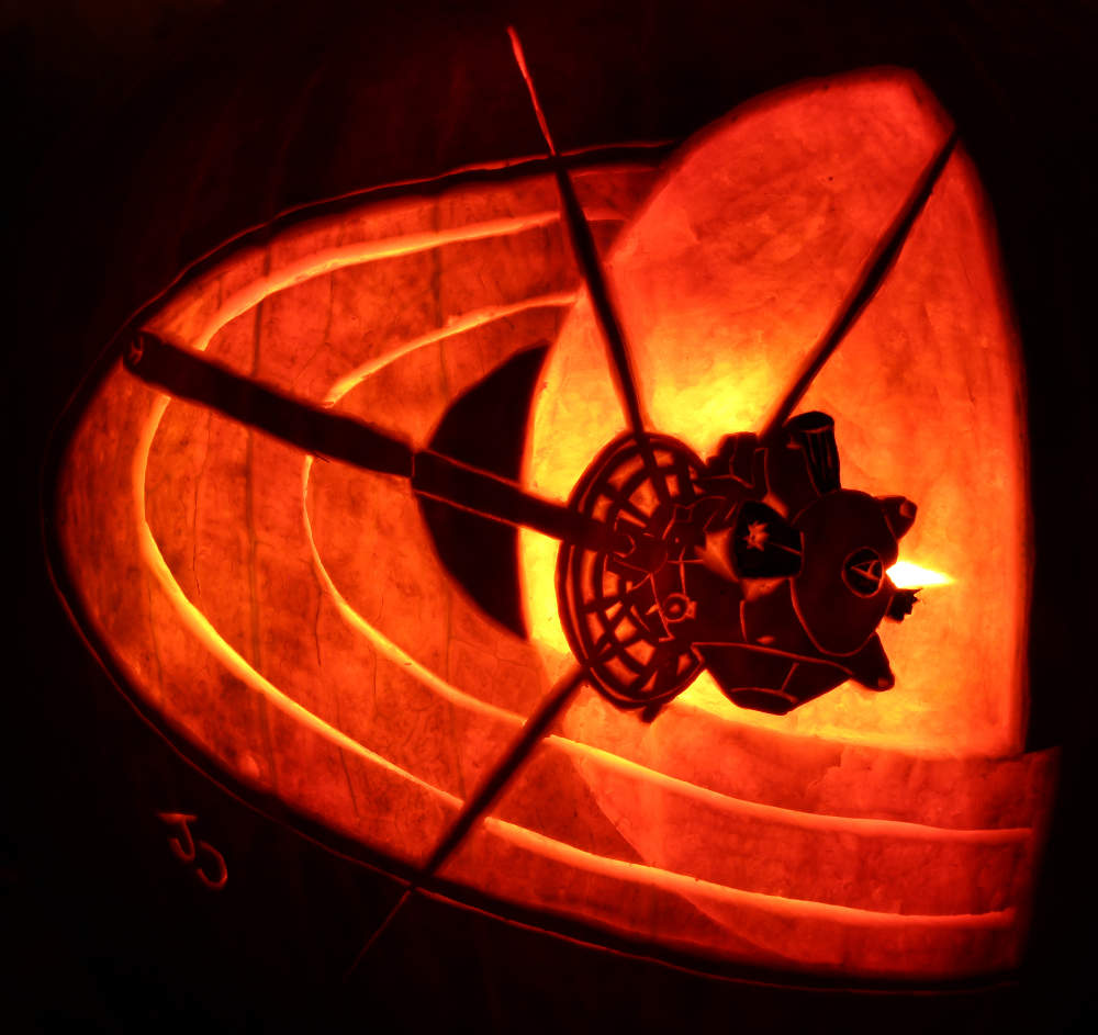 Saturn's Shooting Star - Cassini Pumpkin
