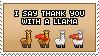 Llama Stamp by Mel-Rosey