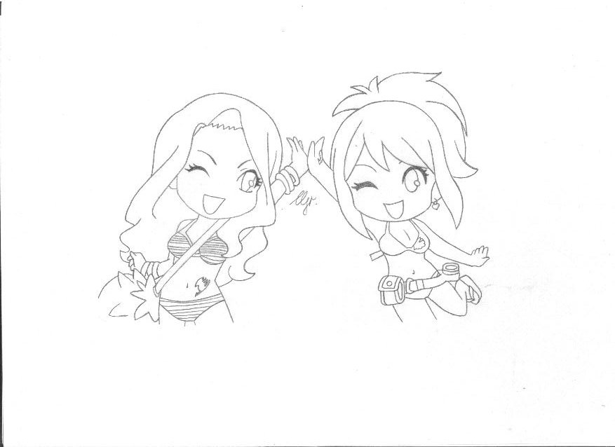 fairy tail lucy chibi coloring pages - photo #10