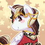 SilverFriesian Icon (Commission) by DaniGhost