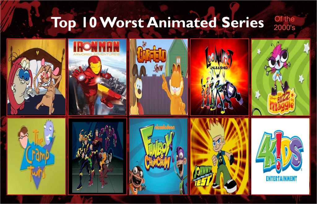 Jefimus Top 10 The Most Hated Cartoon Of The 2000 By