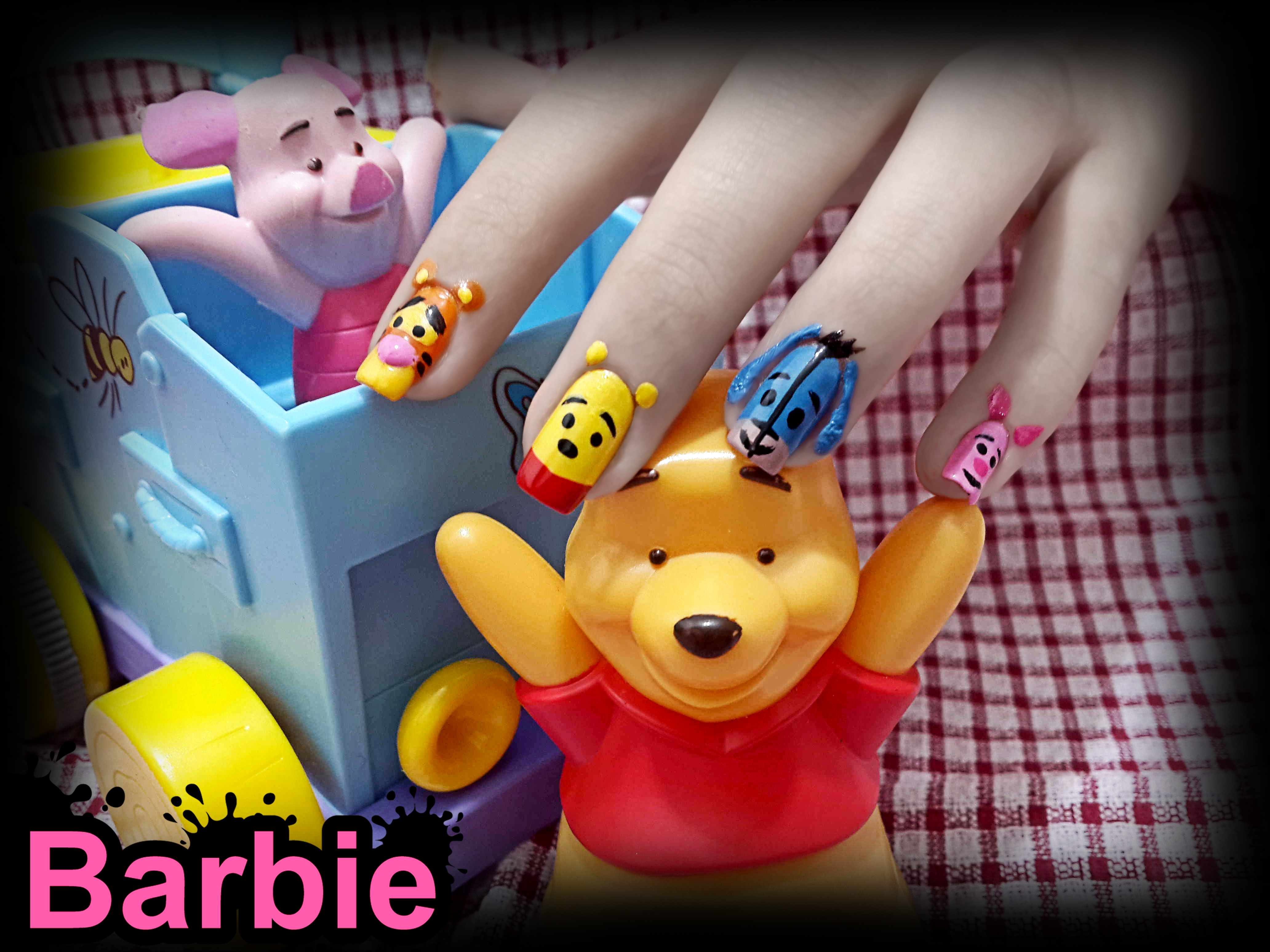 Winnie The Pooh Nails by BarbieNailArt on DeviantArt