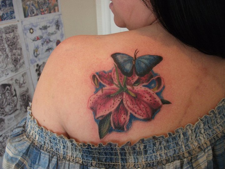 Sh Butterfly Tattoo