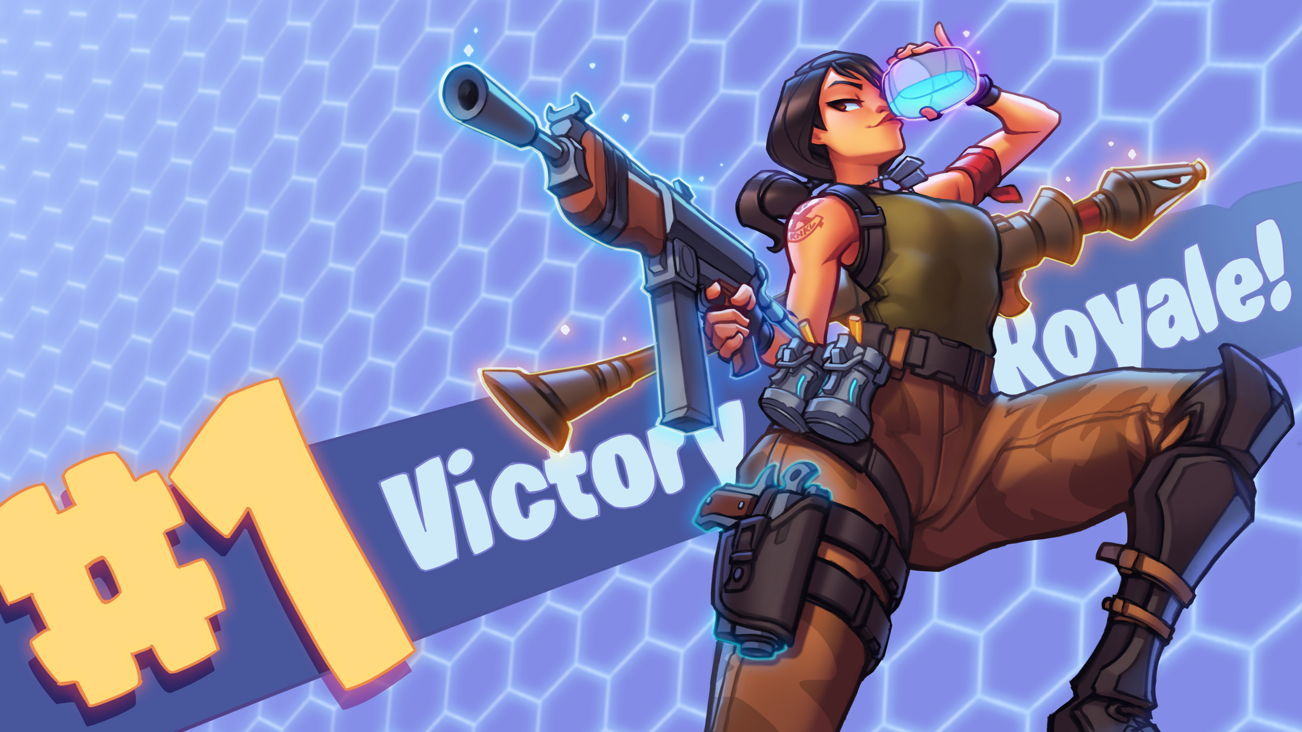 Fortnite 18 Victory Royale Youtube By Knkl On Deviantart